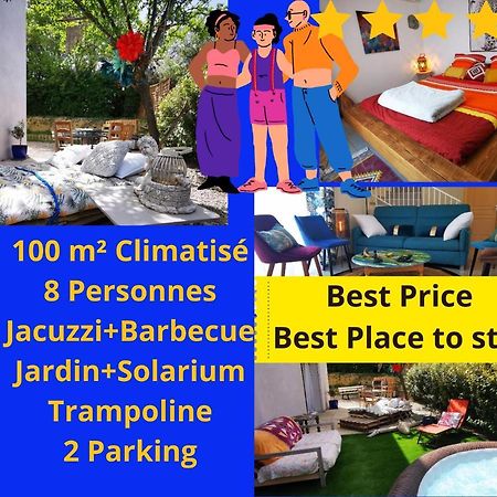 베지에 Cool Mediterranean Life 8 People Jacuzzi Barbecue Gametrampoline 2 Parking 빌라 외부 사진